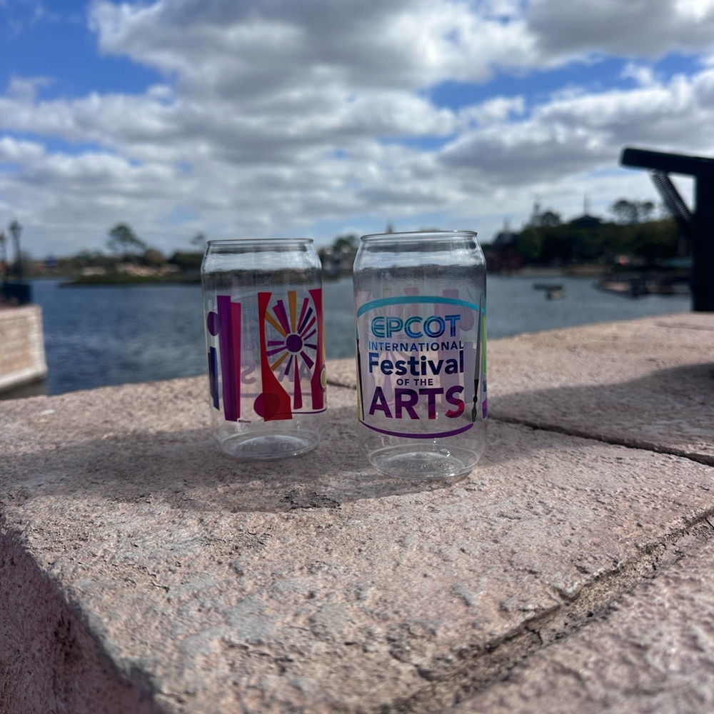 EPCOT Festival of the Arts Plastic Glasses